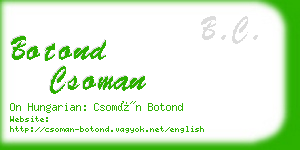 botond csoman business card